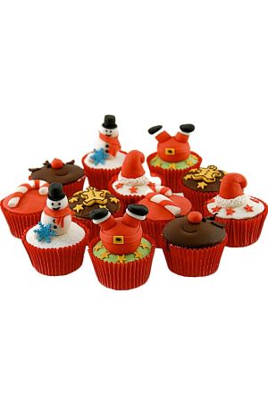 Cupcakes décorés Noël 