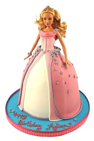 Gâteau poupée barbie