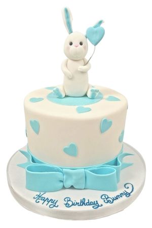 Gâteau anniversaire lapin garçon