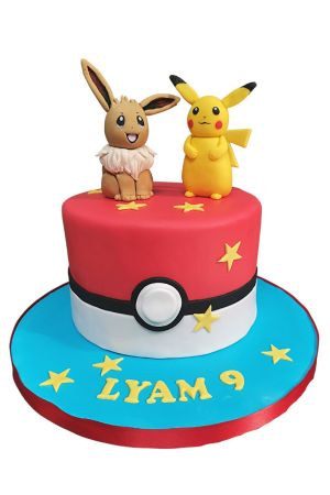 Gâteau Pokemon Pikachu Evoli