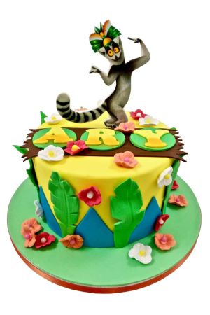 Gâteau Madagascar King Julian