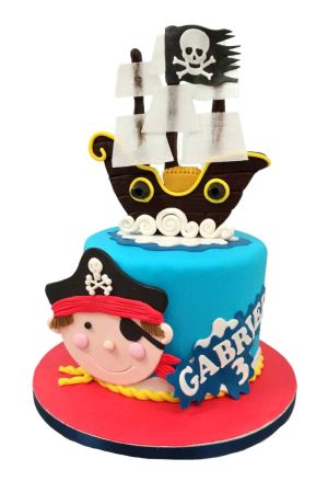 Gâteau bateau pirate