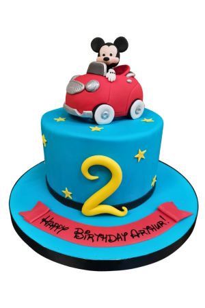 Gâteau anniversaire voiture de Mickey