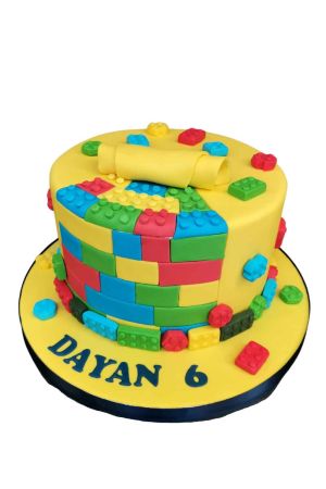 Gâteau anniversaire Legos