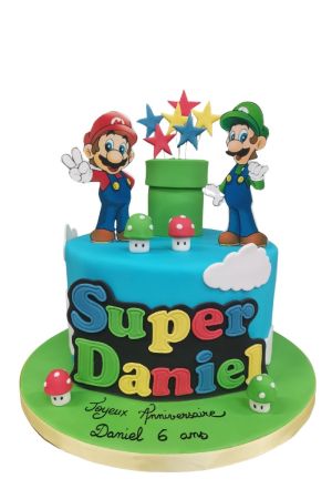 Gâteau Super Mario et Luigi