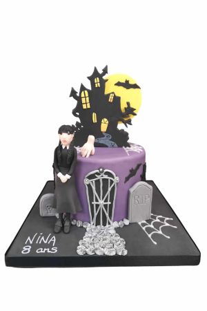 Gâteau Mercredi Addams