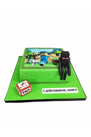 Gâteau Minecraft Enderman