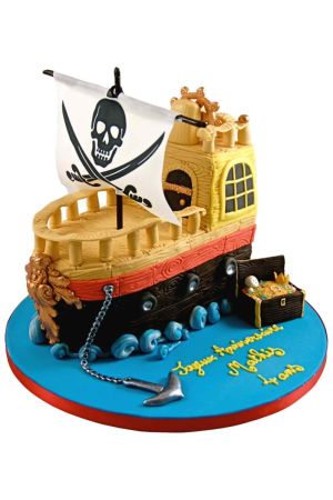 Gâteau bateau des pirates