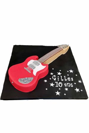 Gâteau guitare électrique