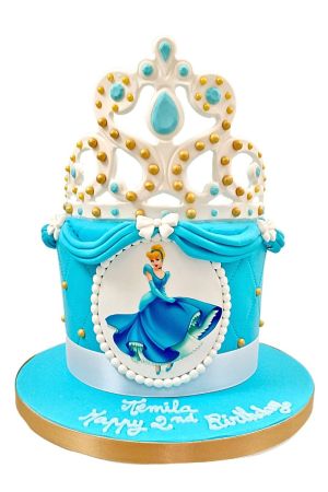 Gâteau couronne princesse Cendrillon