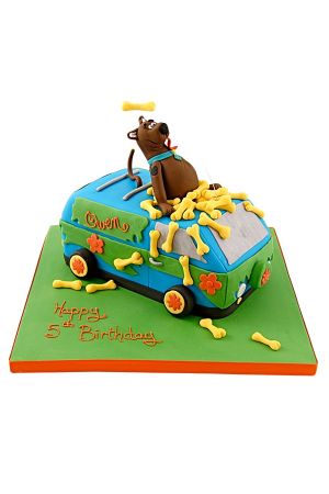 Gâteau Scoubidou mystery machine