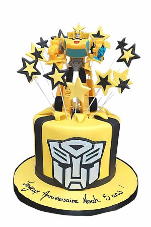 Gâteau Transformer Bumblebee