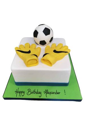 Gâteau football Gardien de but