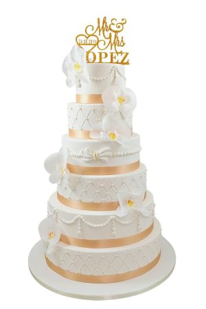 Gâteau de princesse Orchidées