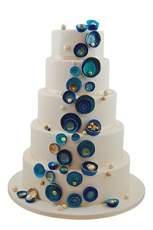 Gâteau de mariage perles et Iran